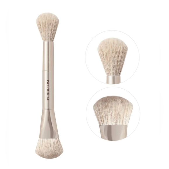 PATRICK TA Dual Ended Precision Blush Brush. BNIB - Picture 1 of 7